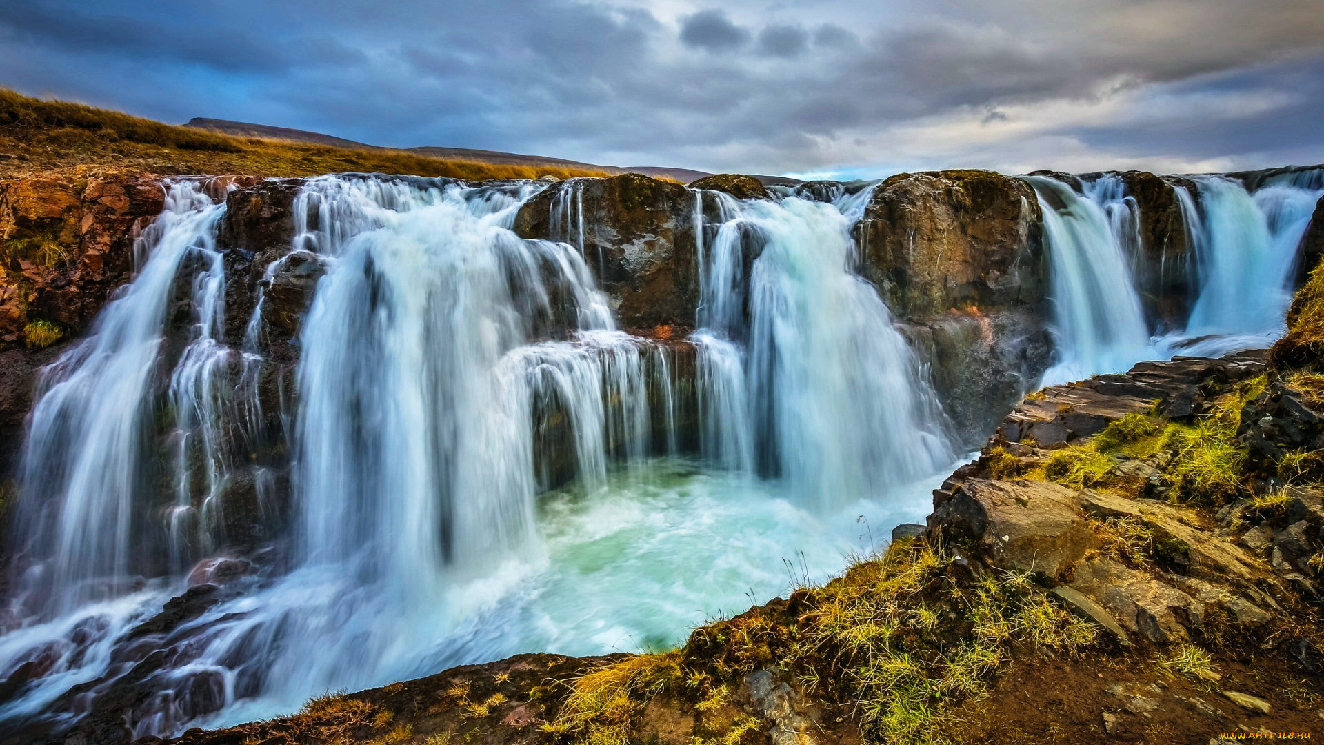 kolufossar falls, iceland, , , kolufossar, falls